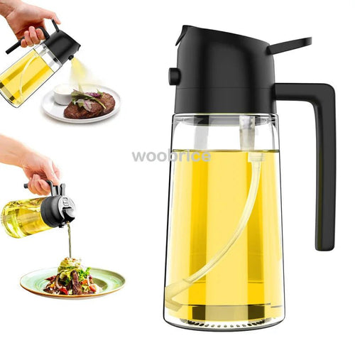 2-in-1 Premium Oil Spray & Dispenser – Healthy Cooking & Even Coating VoltCook