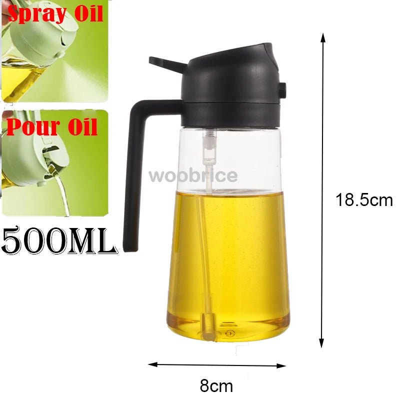 2-in-1 Premium Oil Spray & Dispenser – Healthy Cooking & Even Coating VoltCook