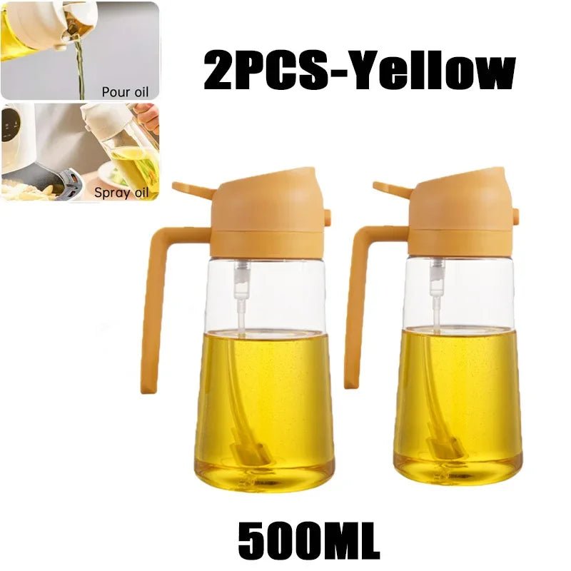 2-in-1 Premium Oil Spray & Dispenser – Healthy Cooking & Even Coating VoltCook