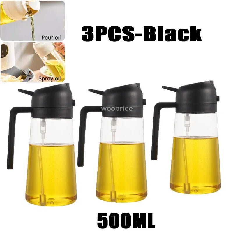 2-in-1 Premium Oil Spray & Dispenser – Healthy Cooking & Even Coating VoltCook