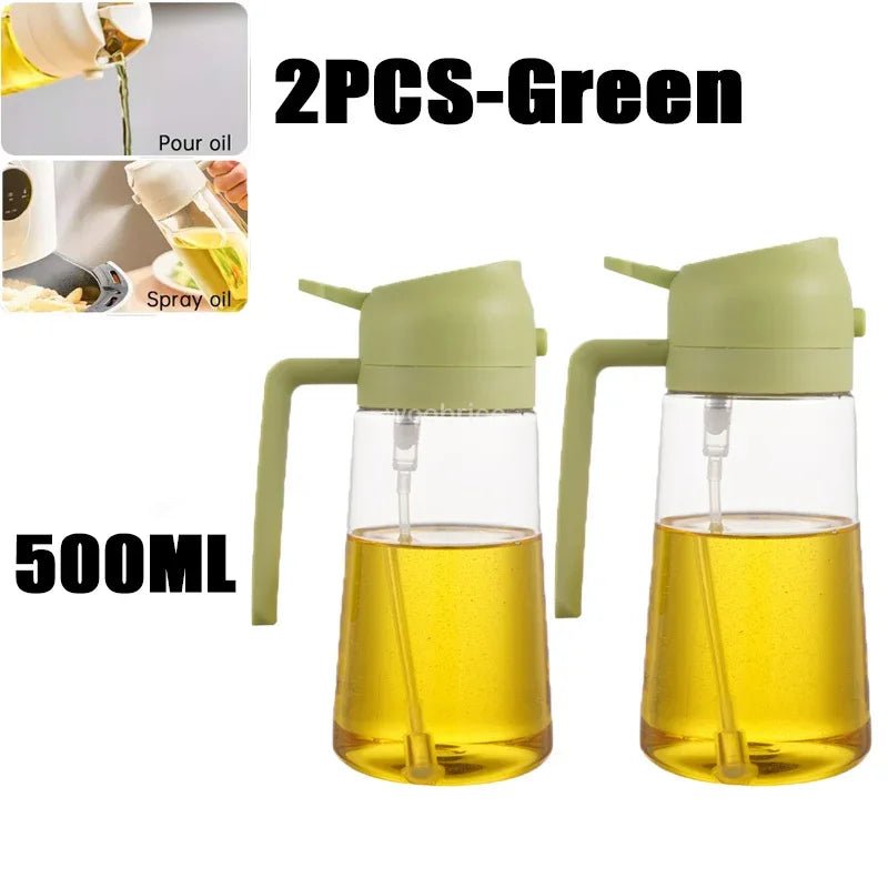 2-in-1 Premium Oil Spray & Dispenser – Healthy Cooking & Even Coating VoltCook