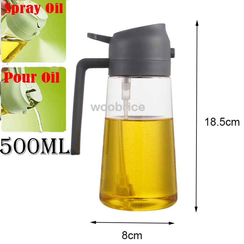 2-in-1 Premium Oil Spray & Dispenser – Healthy Cooking & Even Coating VoltCook