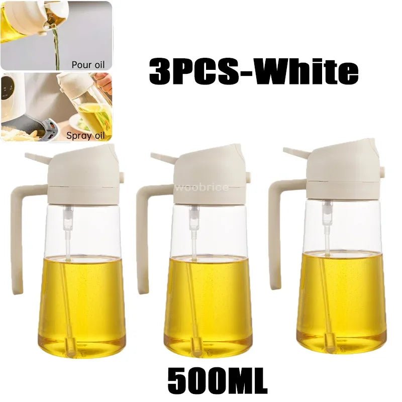 2-in-1 Premium Oil Spray & Dispenser – Healthy Cooking & Even Coating VoltCook