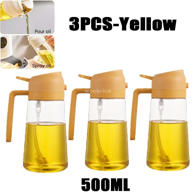 2-in-1 Premium Oil Spray & Dispenser – Healthy Cooking & Even Coating VoltCook