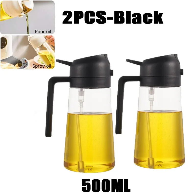 2-in-1 Premium Oil Spray & Dispenser – Healthy Cooking & Even Coating VoltCook