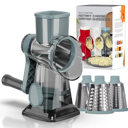 3-in-1 Versatile Rotary Vegetable Grater & Cheese Shredder VoltCook