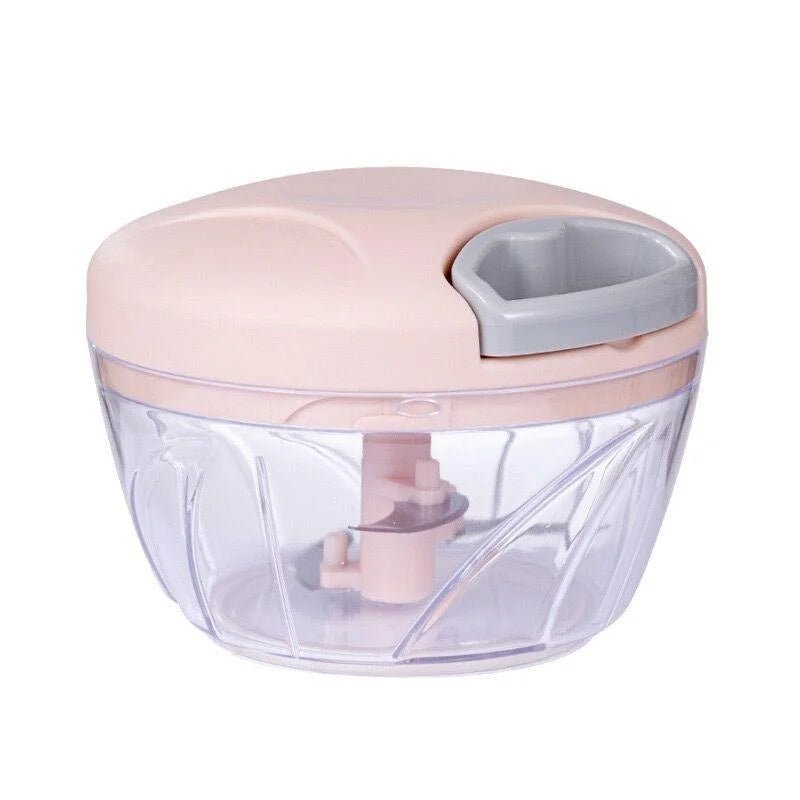 500/900ML Fast Manual Hand - Pull Food Chopper & Garlic Mincer VoltCook