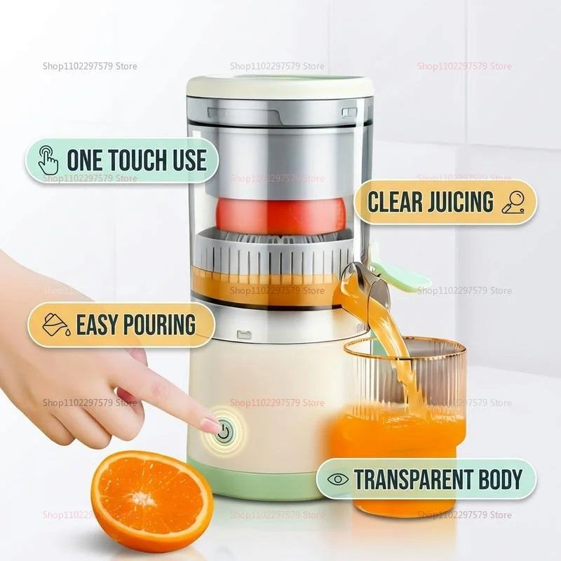 Electric Fruit Juicer Portable Single Auger Juicer Fruit Squeezer USB Charge Orange Lemon Fruit And Vegetable Juice Extractor
