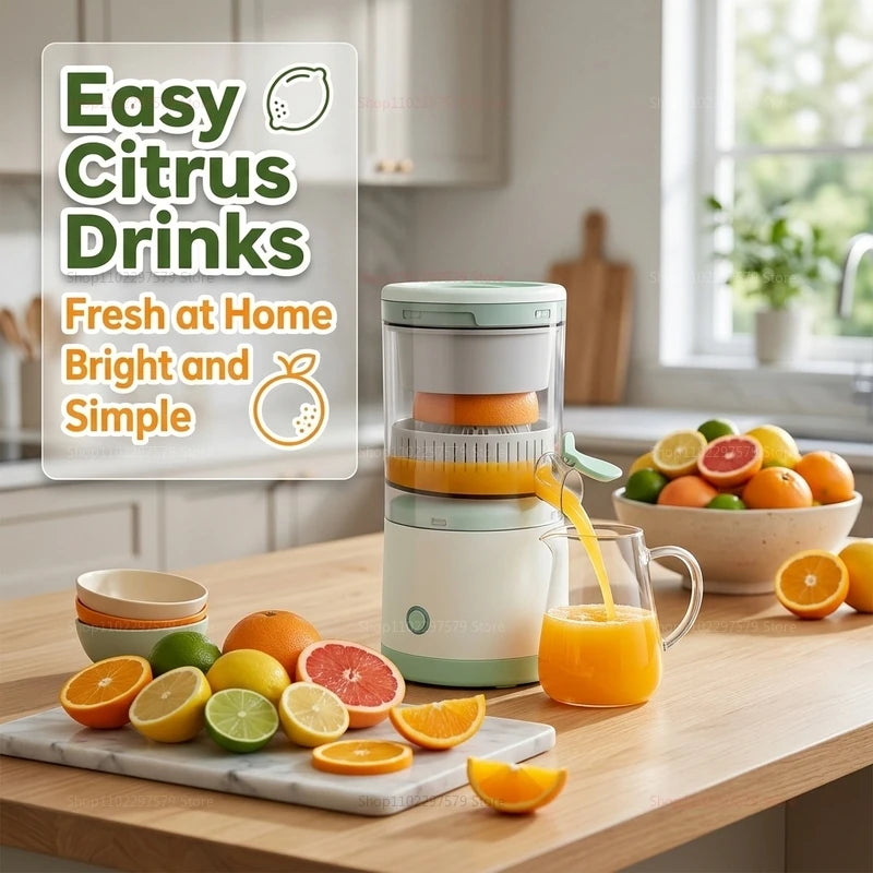 Electric Fruit Juicer Portable Single Auger Juicer Fruit Squeezer USB Charge Orange Lemon Fruit And Vegetable Juice Extractor