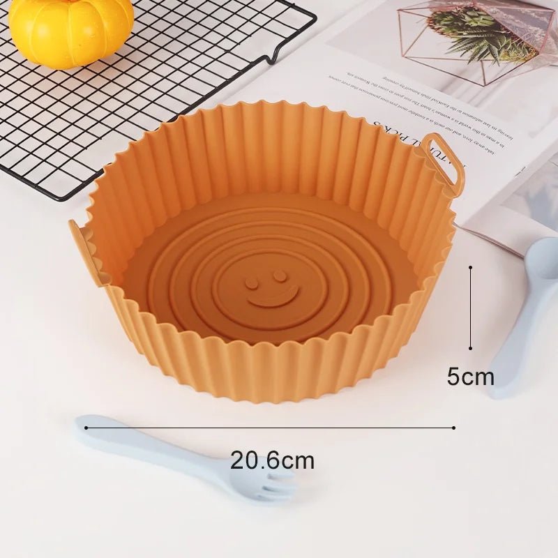 Non-Stick Reusable Silicone Air Fryer Liners – Easy Cleanup & Eco-Friendly VoltCook