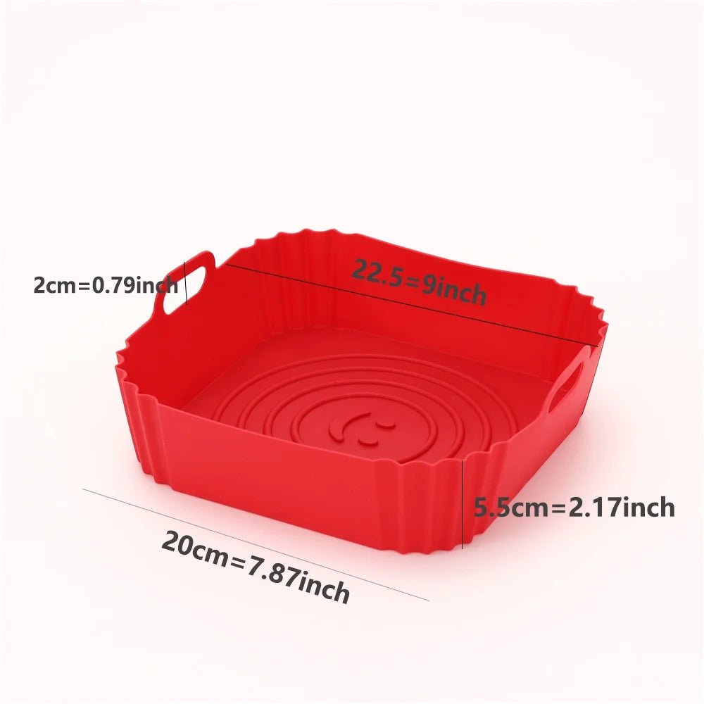 Non-Stick Reusable Silicone Air Fryer Liners – Easy Cleanup & Eco-Friendly VoltCook