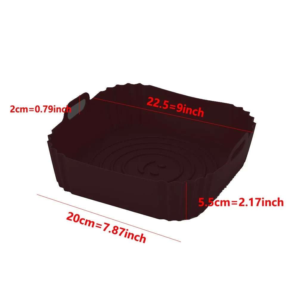 Non-Stick Reusable Silicone Air Fryer Liners – Easy Cleanup & Eco-Friendly VoltCook
