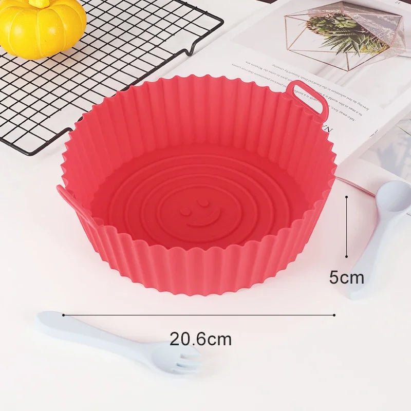 Non-Stick Reusable Silicone Air Fryer Liners – Easy Cleanup & Eco-Friendly VoltCook