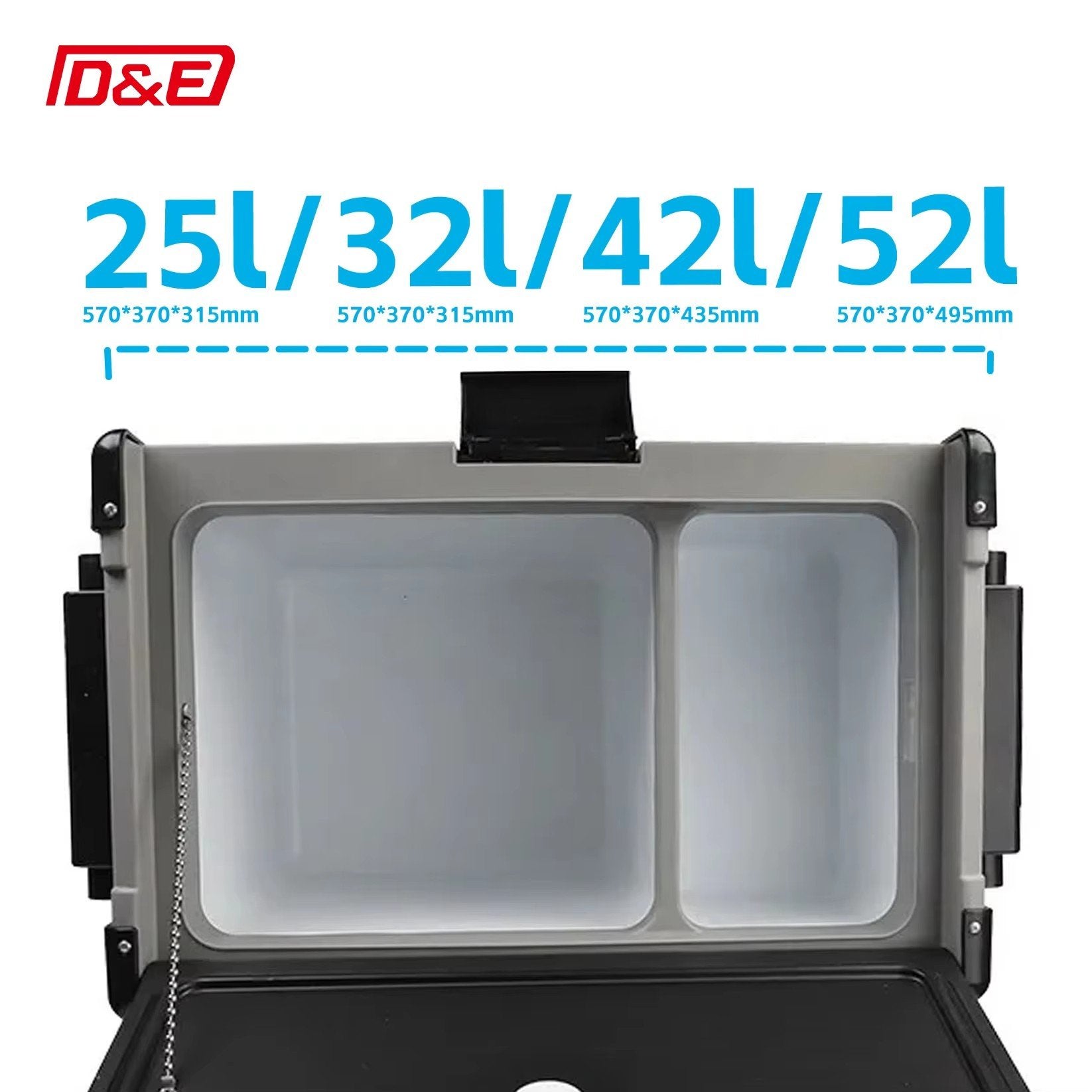Portable 32L Car Fridge, 12V/24V Freezer with Touch Screen - Fast Cooling for Travel & Camping