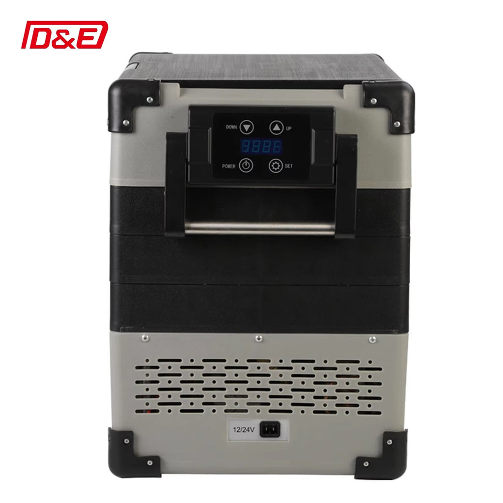 Portable 32L Car Fridge, 12V/24V Freezer with Touch Screen - Fast Cooling for Travel & Camping